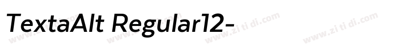 TextaAlt Regular12字体转换